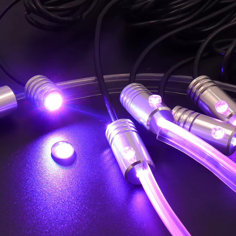 KALADA 6-in-1 LED-Atmosphären-Autolicht mit RGB-Farben, flexible Neon-Flex Dekolampe mit App-Steuerung und Fernbedienung, 8 m Glasfaser-Streifen in Multicolour - Bild 3
