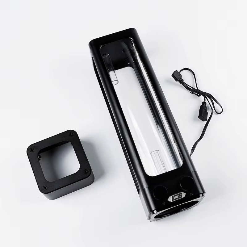 IceManCooler DX5-240 ARGB Reservoir-Kombination mit D5-Pumpe in Schwarz inklusive Halterung und 5V 3PIN AURA-Motherboard-Unterstützung - Bild 3