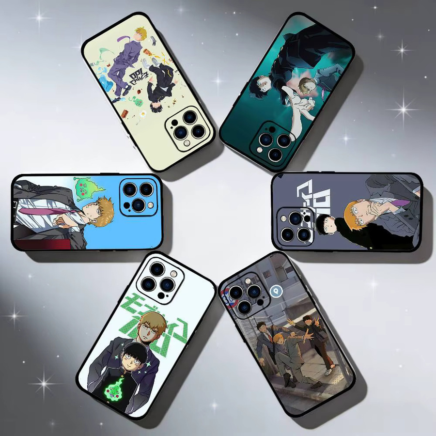 Anime Mob Psycho 100 Handyhülle für Apple iPhone 17 16 15 14 13 12 11 Pro Max Plus X XR XS Multicolour - Bild 2