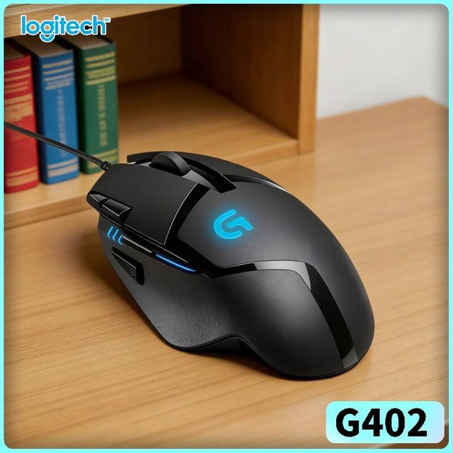Logitech G402 Professionelle Gaming-Maus in Schwarz mit 8 anpassbaren Tasten - Bild 1