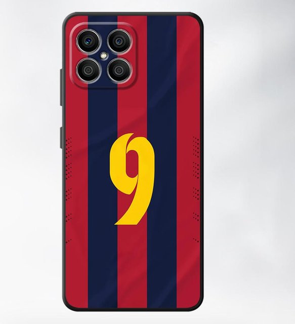 Handyhülle mit Fußball-Nummern Design für Honor X8, X7, X9a, Magic5 Lite und weitere Modelle, Schwarz/Mehrfarbig - Bild 1