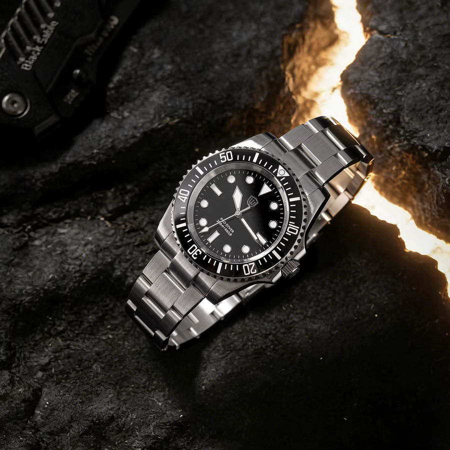 Watchdives Armbanduhr, Quarz, Edelstahl, Saphirglas, 20 ATM, Herren - Bild 2