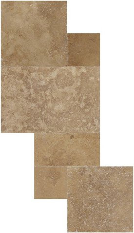 WOHNRAUSCH Wand- und Bodenfliese Keona Brown in Braun und Beige, Travertin-Optik, matt und getrommelt, 0,74 m² - Bild 1