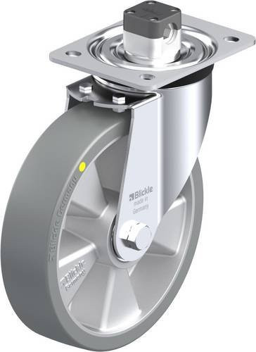 Blickle Lenkrolle L-ALTH 200K-CS11-AS mit Feststeller in Grau und Silber, Rad-Durchmesser: 200 mm, Tragfähigkeit: 400 kg - Bild 1