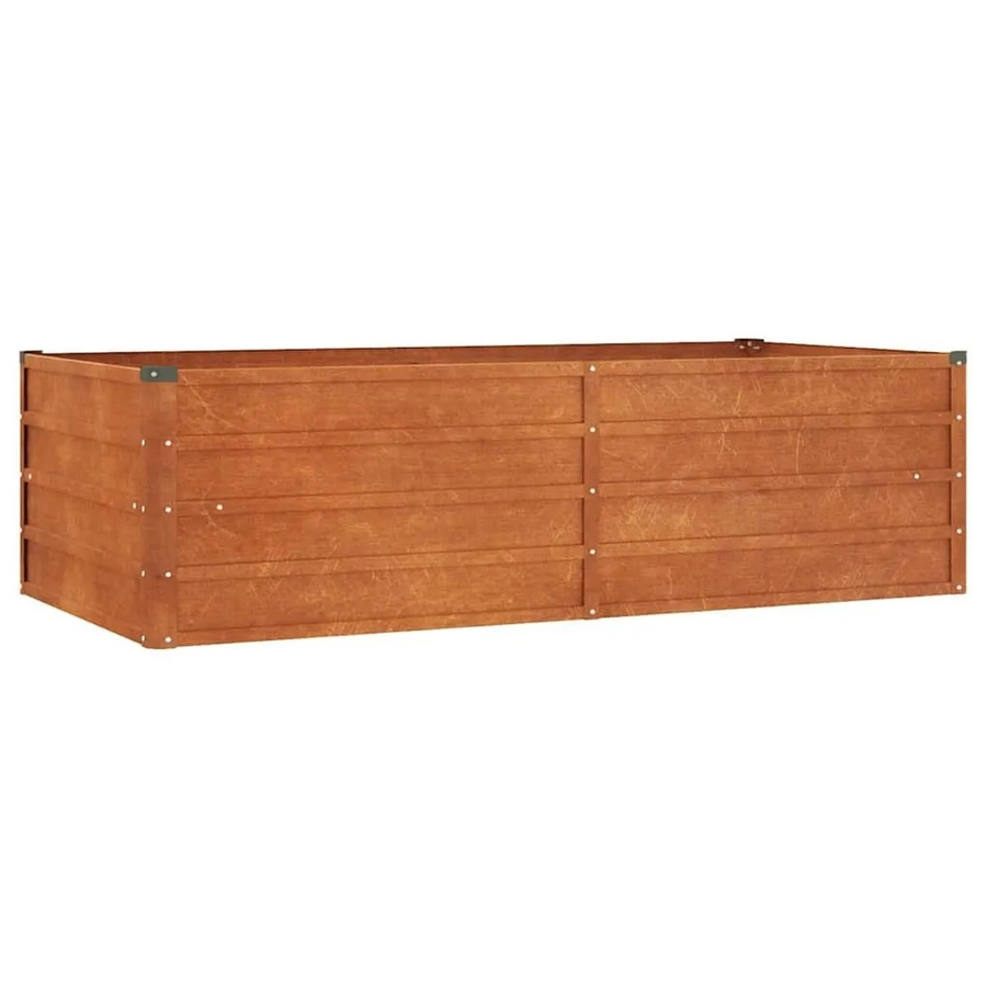 DELUKE Hochbeet ISAK aus Cortenstahl in Braun-antik, unten offen, B/T/H: 160 x 80 x 45 cm - Bild 2