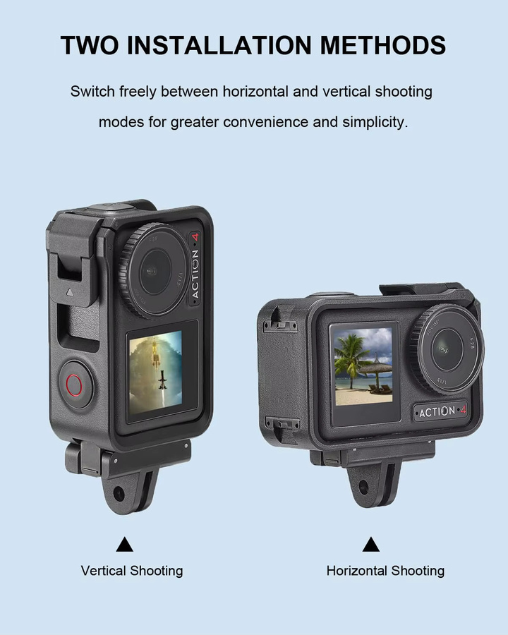 Magnetische Adapterhalterung für DJI Action 5 Pro, Schnellwechsel-Erweiterungshalterung für Osmo Action 4/3 und OSMO 360 Zubehör, Schwarz - Bild 3