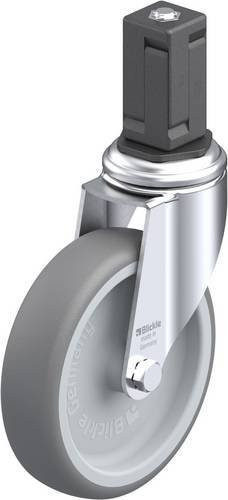 Blickle Lenkrolle LKRA-TPA 126G-11-EV15 in Silber und Grau mit 125 mm Rad-Durchmesser und 120 kg Tragfähigkeit - Bild 1