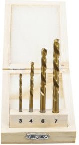 BGS Bohrer-Satz HSS linksschneidend aus Edelstahl, 4-teilig, Gold - Bild 1