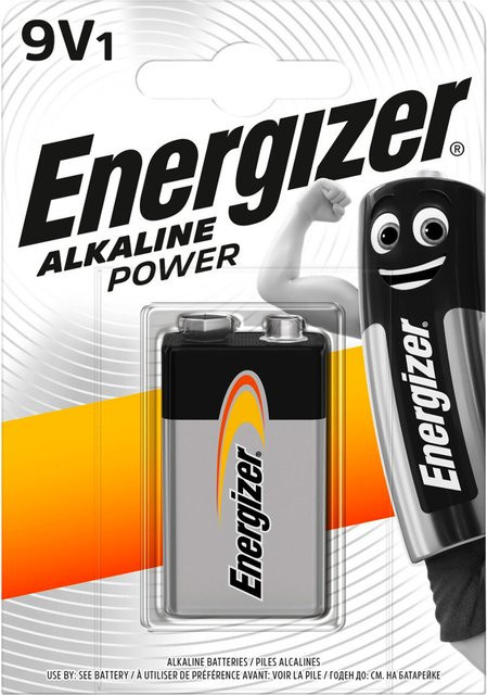 Energizer Alkaline Power 9V E-Block Batterie 6LR61 1er Pack - Bild 1