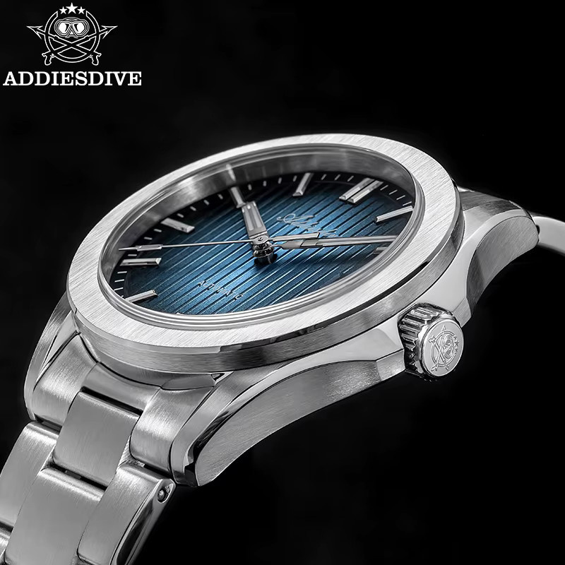 ADDIESDIVE Automatik Armbanduhr, Edelstahl, Saphirglas, Schwarz, Herren - Bild 2