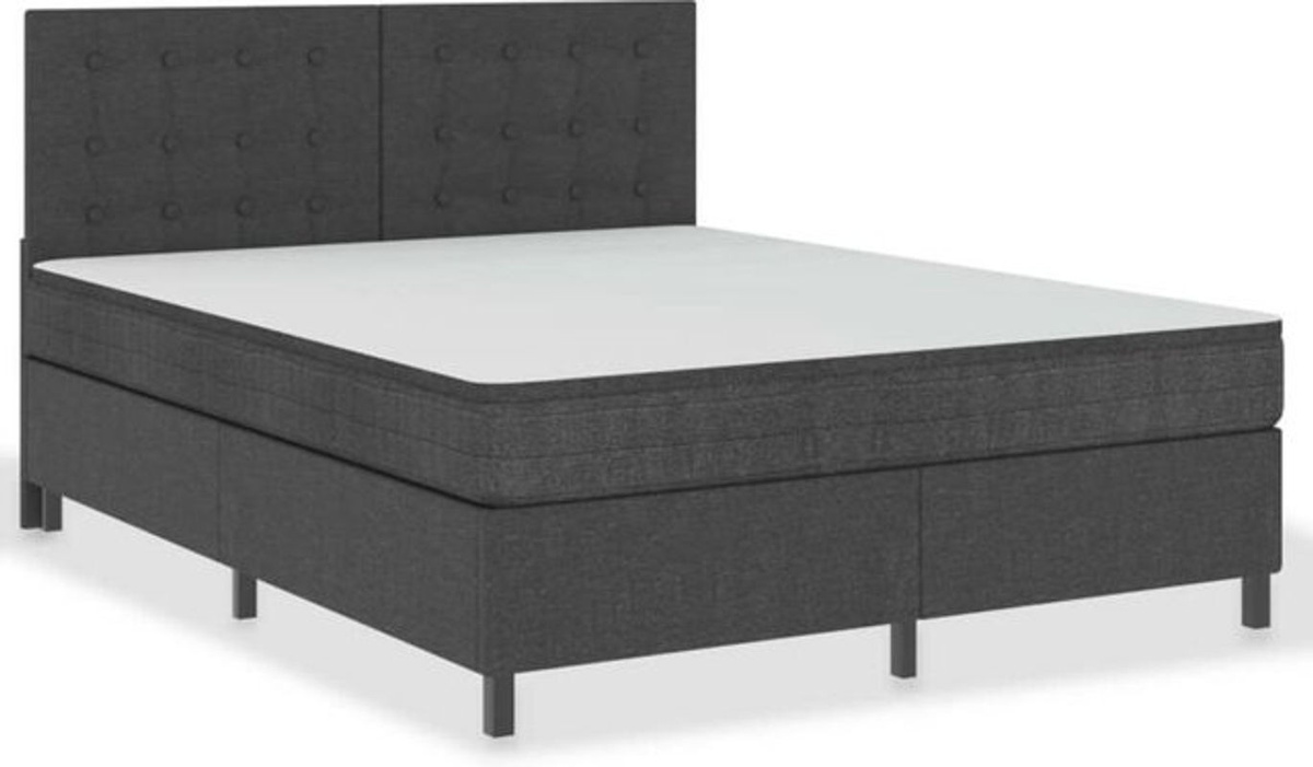 Vidaxl Boxspringbett Modern in Anthrazit aus Stoff mit B/T/H: 180 x 200 x 116 cm - Bild 1