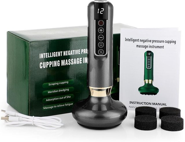 Binchi Health Technology Elektrische Vakuum-Schröpfmassage, Schwarz, Unisex - Bild 1