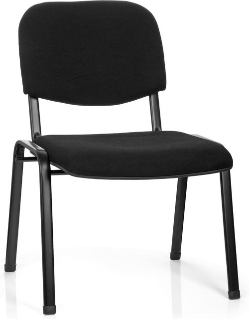 hjh OFFICE Vierfußstuhl XT 600 XL in Schwarz mit Stoffbezug - Bild 1