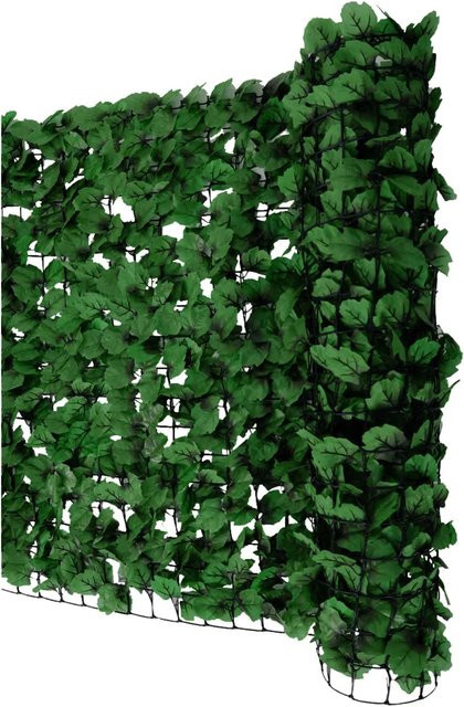 PROREGAL Balkonsichtschutz künstliche Hecke blickdicht in Dunkelgrün, B/H: 300 x 150 cm, Tiefe: 1 cm - Bild 1