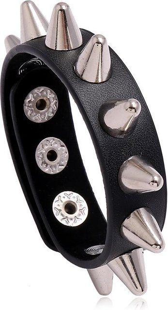 DIEZI Armband Bangle, Leder, Schwarz, Vintage, Unisex - Bild 1