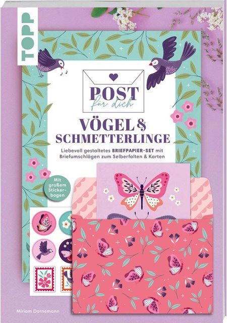 Post für dich Vögel & Schmetterlinge von frechverlag GmbH, Mehrfarbig - Bild 1