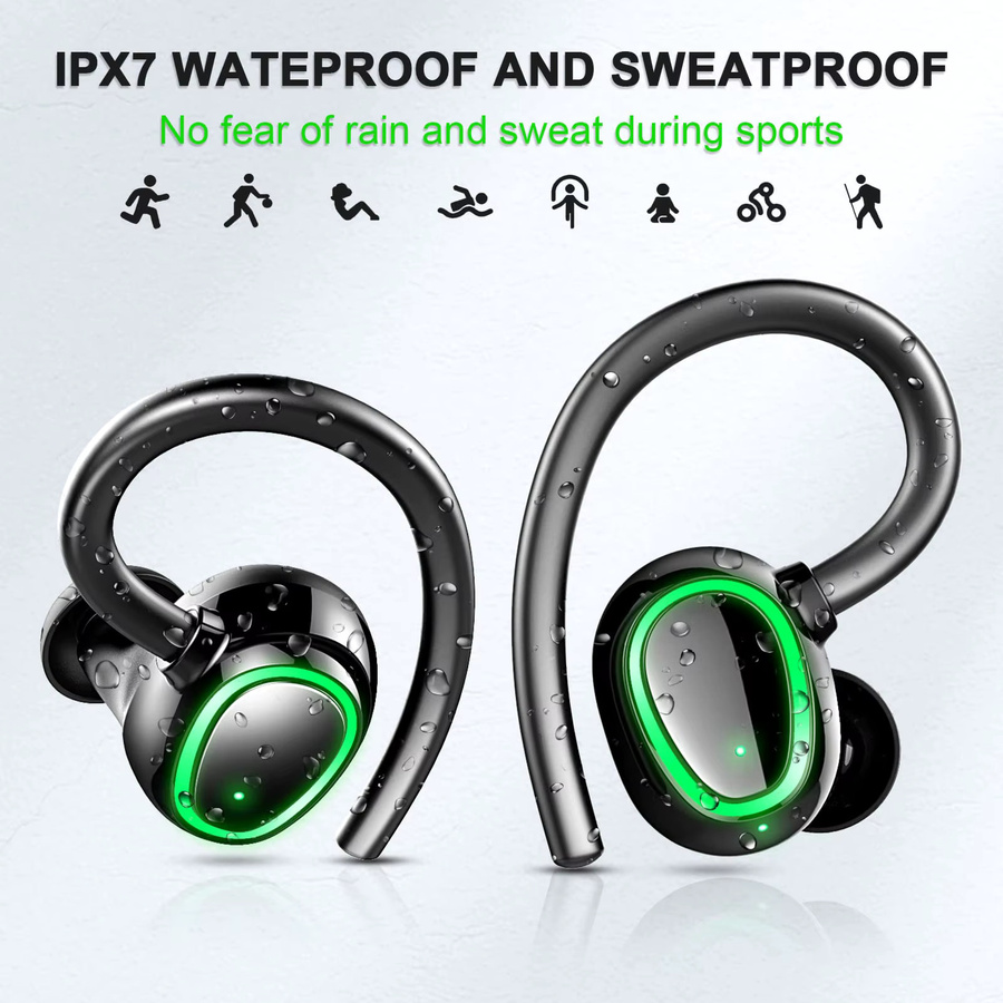 Btootos I22 Kabellose In-Ear Bluetooth 5.3 Kopfhörer mit Mikrofon und IP7 Wasserdichtigkeit in Schwarz - Bild 4
