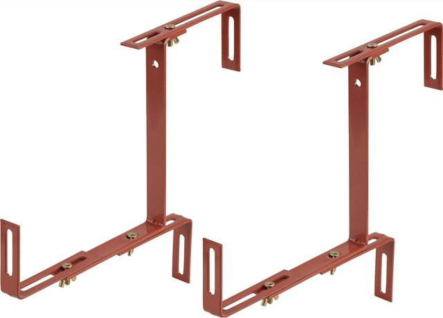 Verstellbarer Balkonkastenhalter aus Metall in Terracotta-Optik - Bild 1
