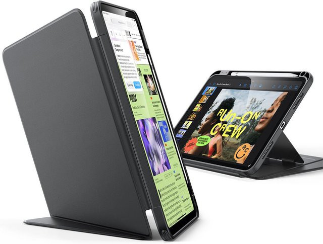 ESR Flip Hybrid Hülle für Apple iPad Pro 11 (2024) mit Stifthalter, Schwarz - Bild 1