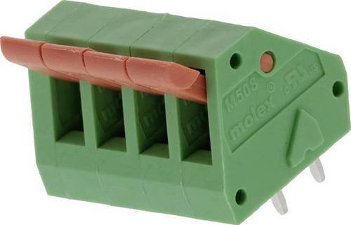 Molex Printklemme 397000104 mit 4 Polen in Grün - Bild 1