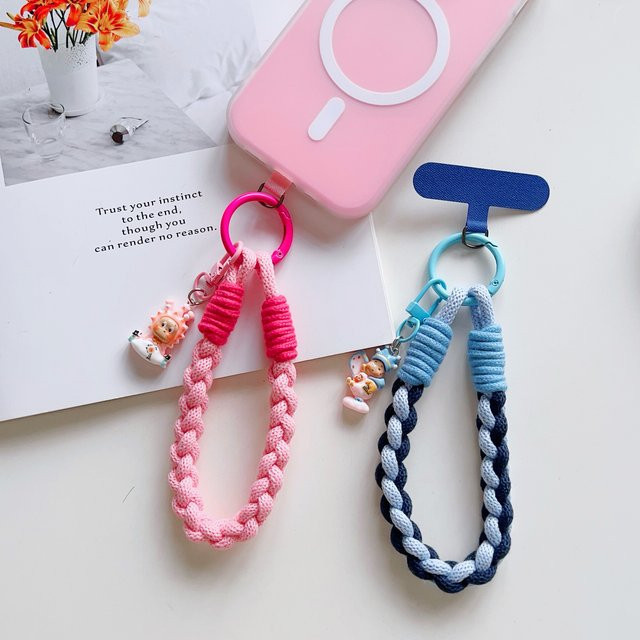 ZHANZHI Handyanhänger, Handgewebtes Handy-Lanyard, Cartoon, Unisex - Bild 1