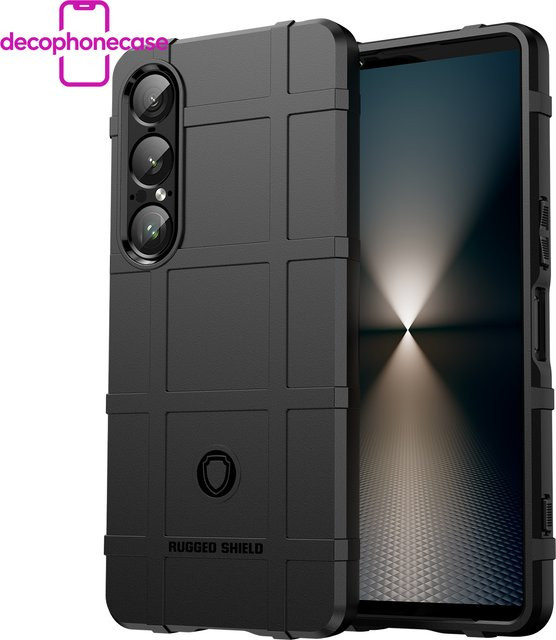 Robuste Silikon-Hartschalenhülle für Sony Xperia 1 VII, 1 VI, 1 V, 1 IV, 1 III, 1 II in Schwarz - Bild 1
