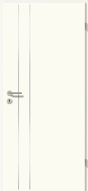 GetaDoor Designtür Modern Line Typ 3702 in Arktikweiß, DIN Rechts, Höhe: 198,5 cm, Breite: 73,5 cm - Bild 1