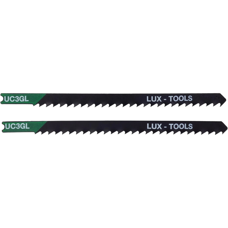 LUX-TOOLS Stichsägeblätter für Holz mit U-Schaft, 2 Stück, Schwarz aus Stahl - Bild 2