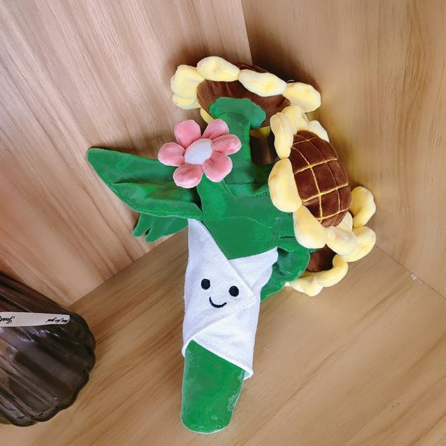 Yiran toy Sonnenblume Handgehaltener Strauß, Plüschpuppe, 30cm - Bild 1