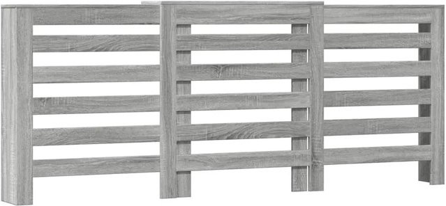 vidaXL Heizkörperverkleidung im Latten-Design in Grau Sonoma, B/T/H: 205 x 21,5 x 83,5 cm - Bild 1