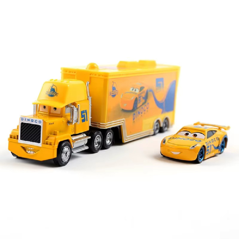 TAKARA TOMY Disney Lightning McQueen Nr. 79 Nr. 86, Container-LKW-Set, Modellautos aus Druckguss - Bild 2