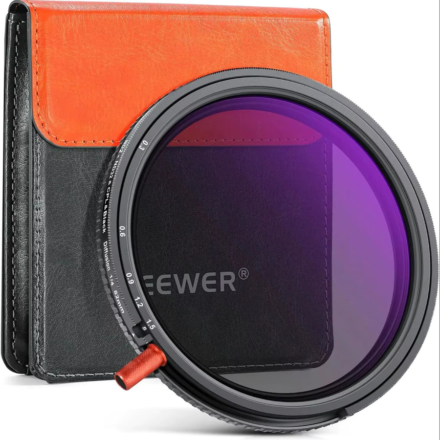 NEEWER 3-in-1 Kameraobjektiv-Filter ND2-32 variabler ND-Filter, CPL und schwarze Diffusion in Schwarz mit HD-Glas - Bild 6