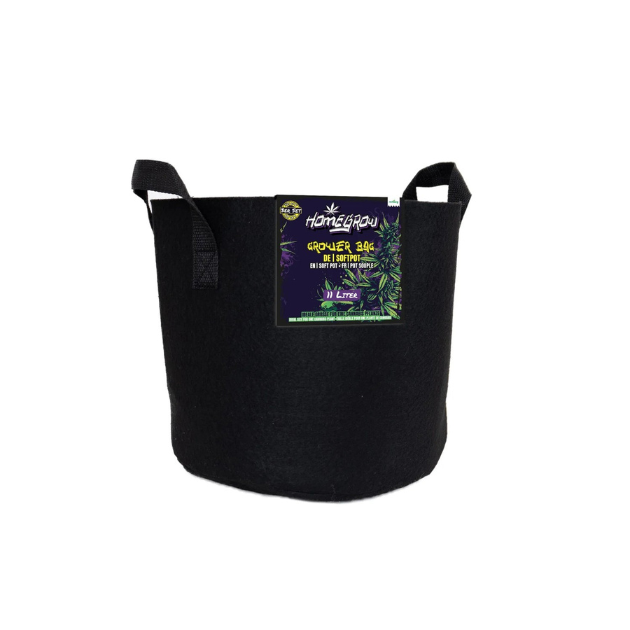 Romberg Bag Softpot Grower 11 Pflanzsack aus Filz, Schwarz, B: 21 cm, T: 60 cm, H: 21 cm - Bild 2