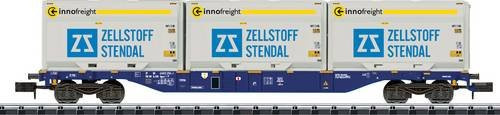 MiniTrix 18420 N Containertragwagen aus Metalldruckguss von European Rail Rent - Bild 1