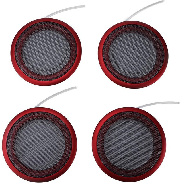 Fishine 4er Set Auto-Lautsprecherabdeckung mit Ambientebeleuchtung in Orange, Eisblau und Rot für 3er Serie - Bild 1