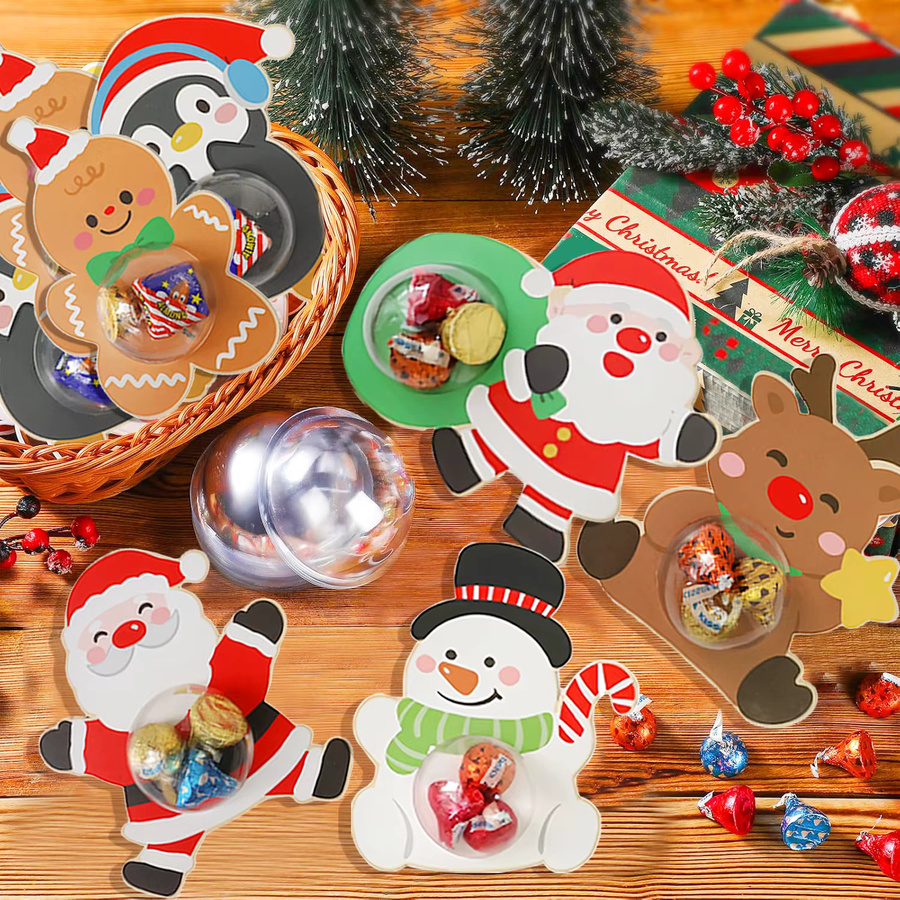 Weihnachtsgeschenk-Karten-Verpackungsbeutel mit hängenden Ornamenten für den Weihnachtsbaum in Mehrfarben - Bild 4