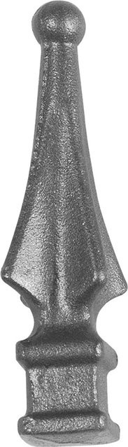 FeNau Zaunspitze aus Stahl in Schwarz, quadratisch, B/T/H: 2,4 x 2,4 x 12,0 cm - Bild 1