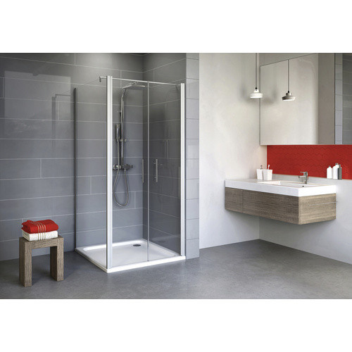 Schulte Pendeltür Alexa Style 2.0 aus Glas in Silber und Transparent, B: 80 cm, H: 192 cm - Bild 2