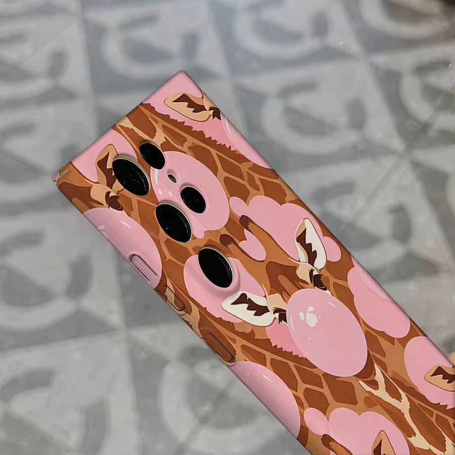 Giraffe Bubble Fun Handyhülle für Samsung Galaxy S26 S25 S24 S23 Ultra Plus, stoßfeste Doppelschicht Rückabdeckung, mehrfarbig - Bild 5