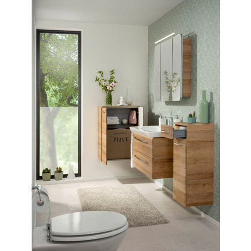 FACKELMANN Midischrank MILANO in Wild Oak, braun, 1 Tür mit Soft-Close-Funktion, B/H/T: 30,2 x 82,6 x 32 cm - Bild 3