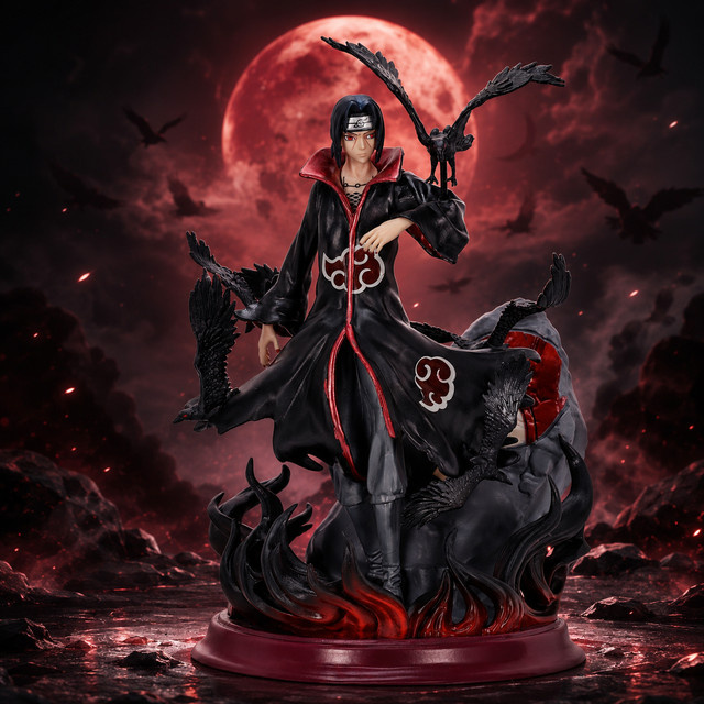 Bandai Naruto Uchiha Itachi Doppelköpfige Skulptur, Actionfigur - Bild 1