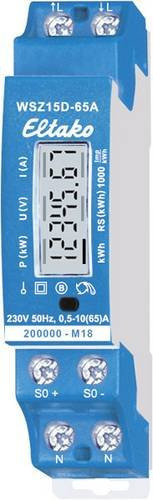 Eltako Wechselstromzähler WSZ15D-65A MID digital 65 A blau - Bild 1