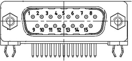 Molex D-SUB Steckverbinder 1731091909 mit 37 Lötpins in Weiß - Bild 1