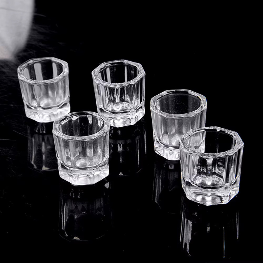 MOSKANY Nagel Tasse, Kristall Glas, Achteckig, Klar, Glänzend - Bild 2