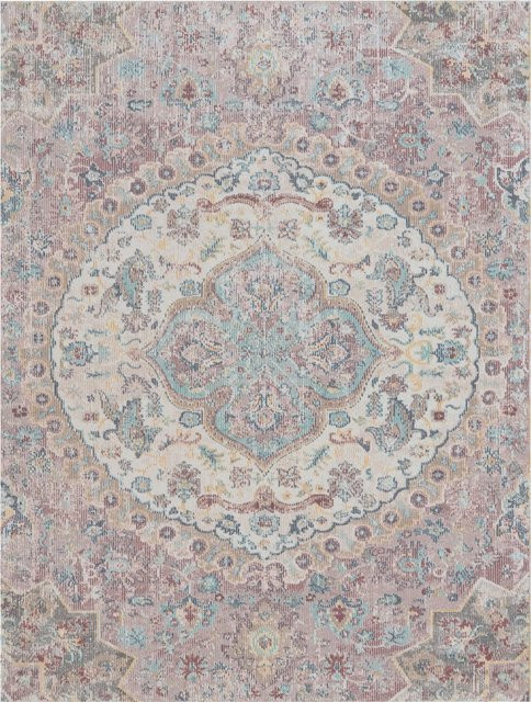 In- & Outdoor-Teppich Torino in Pink im Orientalisch Vintage Design mit Used-Look, B/T: 80 x 150 cm - Bild 1