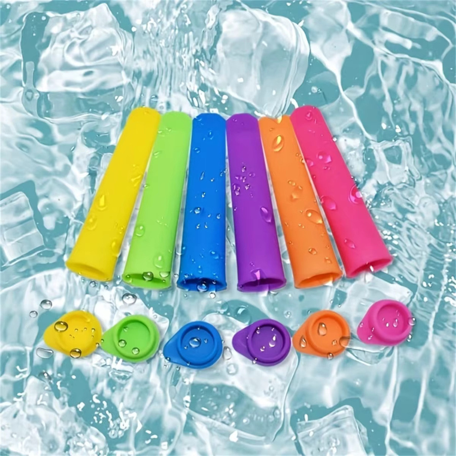 Seavidar 6er Set Silikon Eisform für Lolly Popsicles und Eis am Stiel in Mehrfarbig - Bild 3