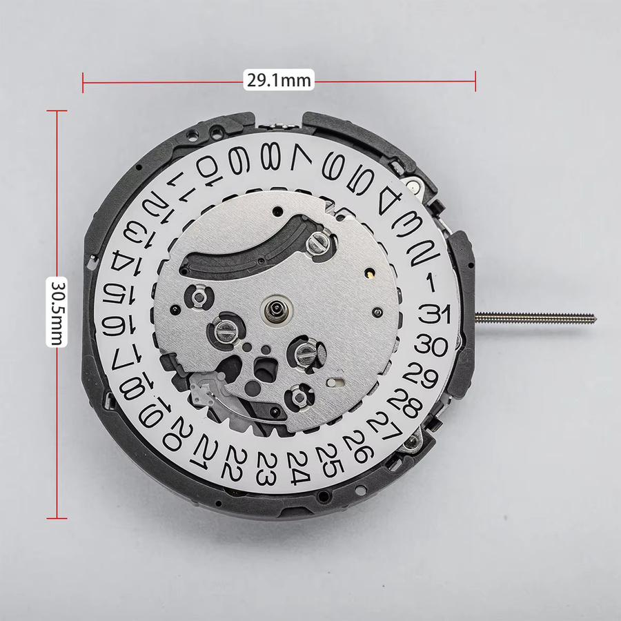 CAOWTAN Ersatzwerk Quarzwerk, Kalender-Multifunktionsuhr, Weiß - Bild 5
