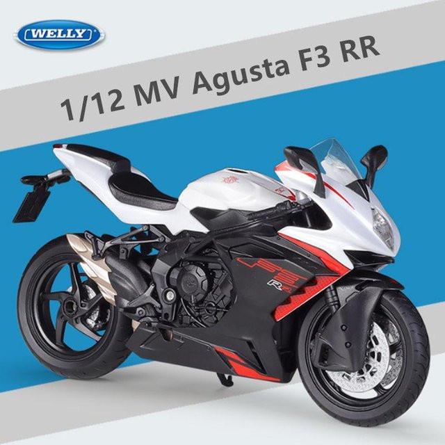 Welli Mv Agusta F3 Rr Rennmotorradmodell, 1:12, Metall, Weiß - Bild 1