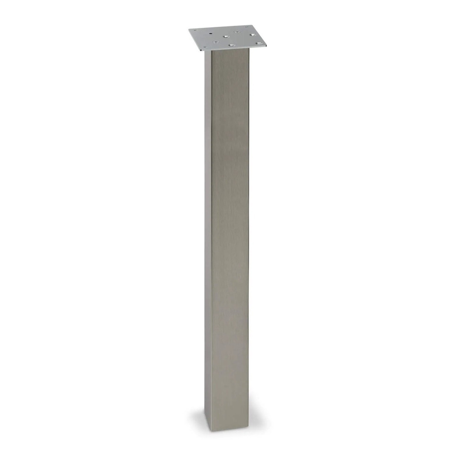 SO-TECH Tischbein Eckig in Edelstahloptik Silber, Höhe: 72 cm, Breite: 7 cm, Tiefe: 7 cm - Bild 2