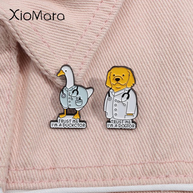 XioMara Anstecknadel Emaille, Cartoon-Tier, Bunt, Unisex - Bild 1